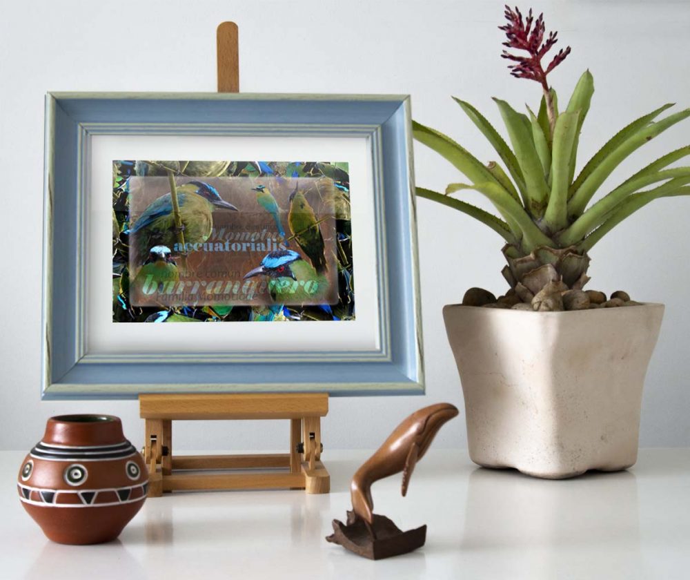 Impreso decorativo con marco para interiores: Barranquero - Imagen 3