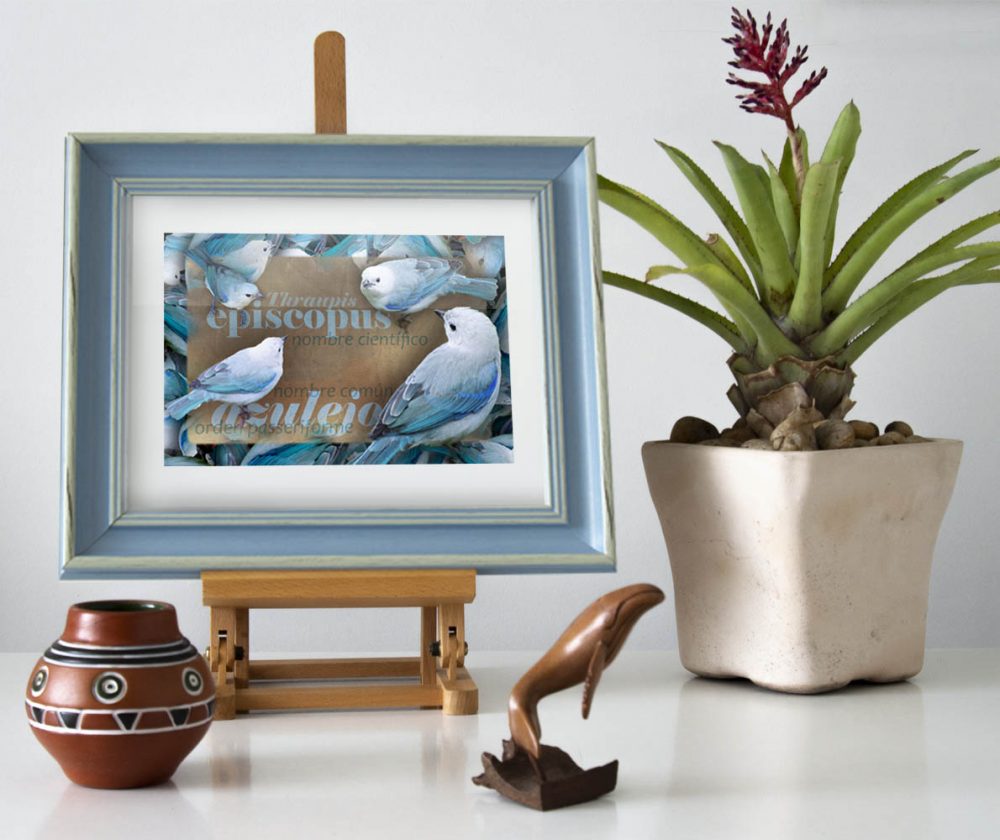Impreso decorativo con marco para interiores: Azulejo - Imagen 4